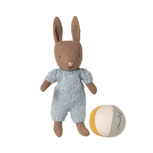 Rabbit set, Micro - Brown - Blue - Maileg USA
