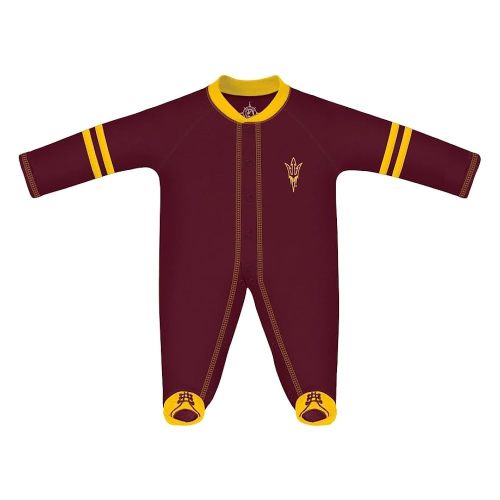 Creative Knitwear College Baby Infant Sports Shoe Footed Romper - Team Logo, Many Colors, Unisex, (0-9 Months)