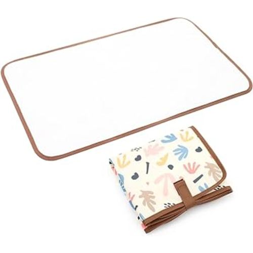 Lekebaby Portable Diaper Changing Mat Waterproof Baby Changing Mat Foldable Nappy Change Pad, Cartoon