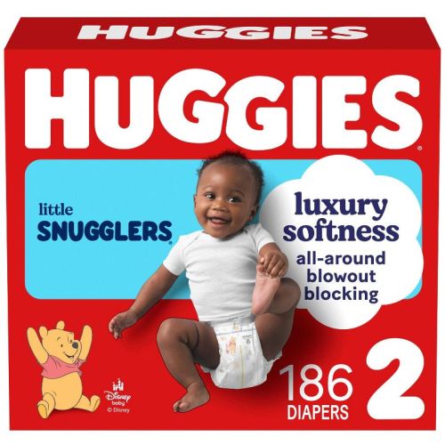 Huggies Little Snugglers Gentle Protection Diapers - Size 2 - 186ct