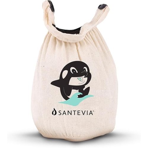 Organic Cotton Bath Faucet Filter by Santevia | Sensitive Skin Bathtub Water Purifier | Adds Nourishing Minerals for Hair & Skin | Chlorine Filter | Made in North America