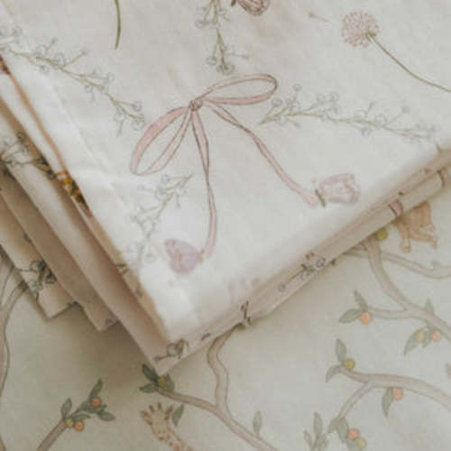 Bows & Butterfly Kisses Crib Sheet - Pink | Gooselings