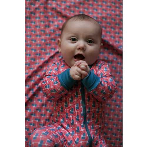Baby Zip Up - American Flag Print