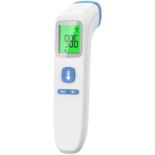Forehead Thermometer, Baby and Adults Thermometer with Fever Alarm, LCD Display and Memory Function, Ideal for Whole Family
