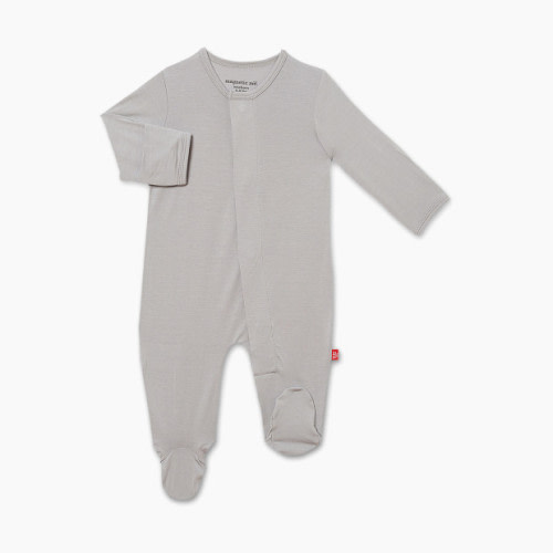 Magnetic Me Solid Modal Footie - Storm, 0-3 Months