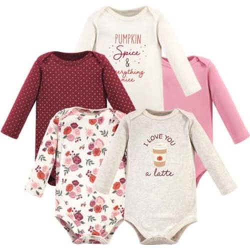 Essential Long-Sleeve Cotton Bodysuit Set, 0-3M