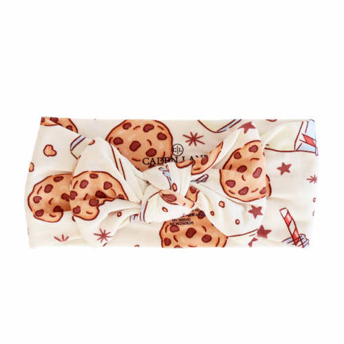 Cookie Cuddles Knit Large Bow Headwrap