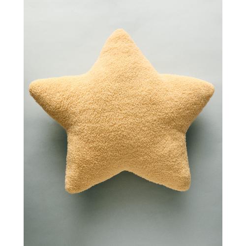 CHILDREN’S LARGE FAUX SHEARLING STAR THROW PILLOW