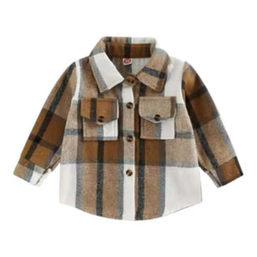 Flannel - Brown – Glowing & Growing Baby