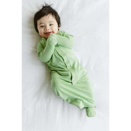 24 Hour Convertible Sleeper Baby Gown, Matcha - Goumi | Maisonette