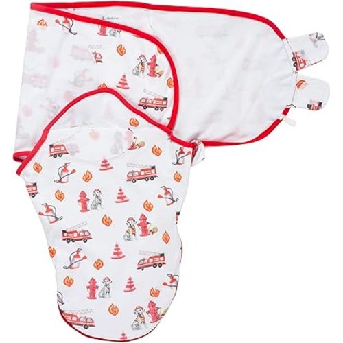 LollyBanks Baby Swaddles, 100% Organic Cotton Swaddle for Newborns Boys and Girls, 0-3 Months Swaddle Sacks with Easy Change Zipper, Newborn Swaddles Baby Registry (Dog Print)