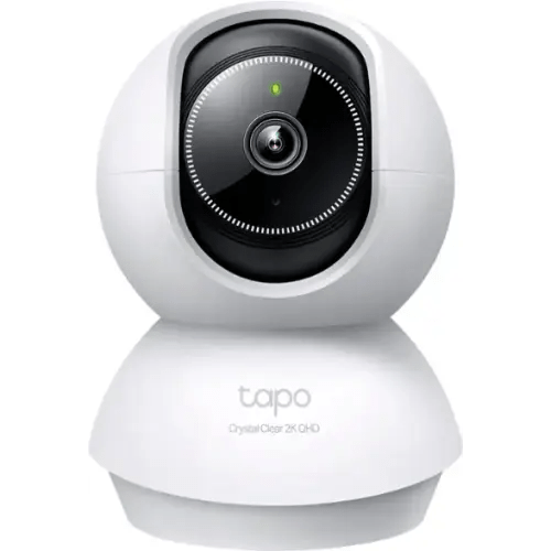 TP-Link - Tapo 360º Pan/Tilt 2K QHD Home Security Camera - No Monthly Fees - White