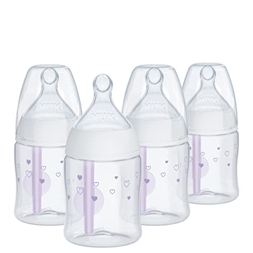 NUK Smooth Flow Pro Anti Colic Baby Bottle - Easy to Assemble and Clean & Reduces Newborn Spit-up & Gas