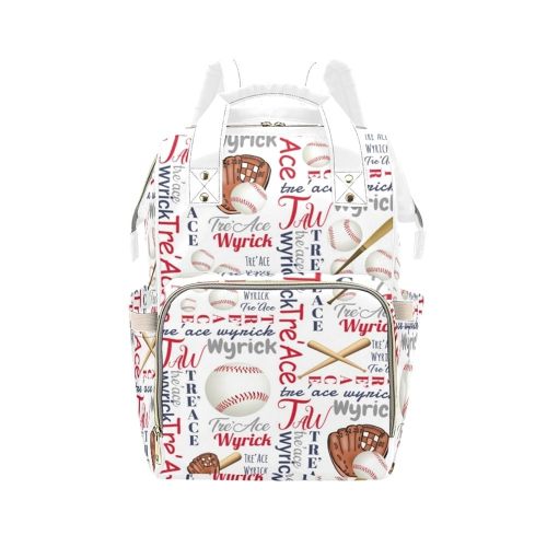 Custom Diaper Bag for Baby Customized Baby Bag Personalized Nursing Bags with Name Custom Monogram Name Mommy Daypack Bag Tote Bag Gifts for Travel Outside Daily Use (Baseball)