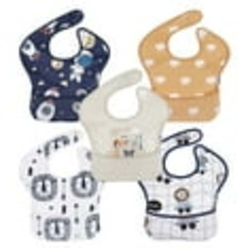 5 Pack Waterproof Feeding Bibs