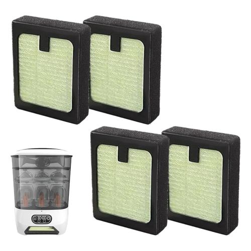 4PCS HEPA Filter Replacement Compatible with Baby Brezza Bottle Dryer Advanced and Baby Brezza Bottle Washer Pro