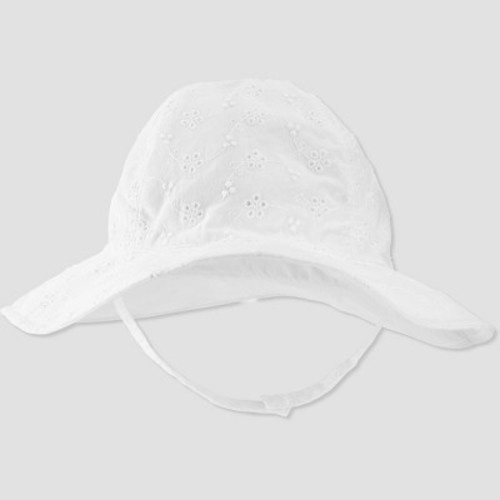Carter's Just One You®️ Baby Girls' Eyelet Sun Hat - White, Size: 6-12M