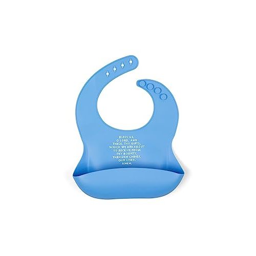 Be A Heart Adjustable Waterproof Bib, Silicone Feeding Bib, Catholic Meal Prayer Bib