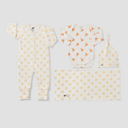 monica + andy Layette Gift Set - Pizza Day - Newborn