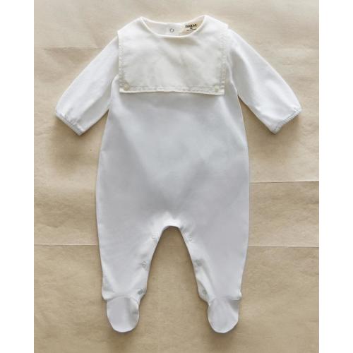 CHILDREN'S FOOTED ROMPER WITH BIB COLLAR | Zara Home United States of America
