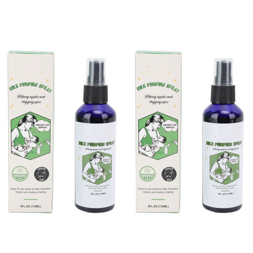 2pcs Milk Pumping Spray Moisturizing Unclogging Nipples Pump Lubricant Spray for Breastfeeding 118ml