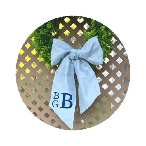 Lily Blitch, Blue Dupioni Silk Sash