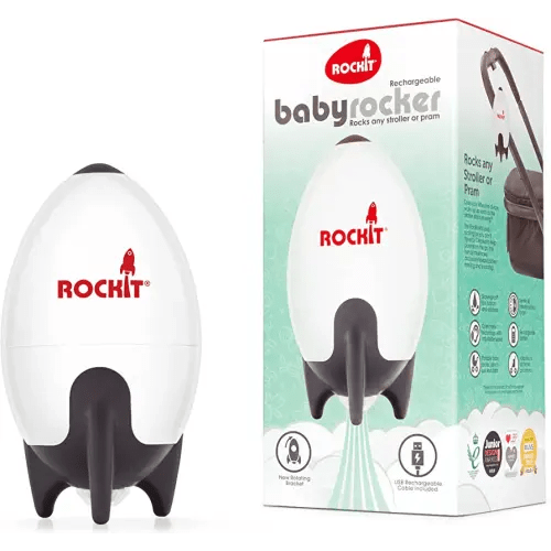  Rockit Rocker USB Rechargeable 2.0. Rock-it Baby Rocker Rocks  Any Stroller, Carriage, Pushchair or Buggy. Comes with a Rotating Stroller  Bracket. : Baby