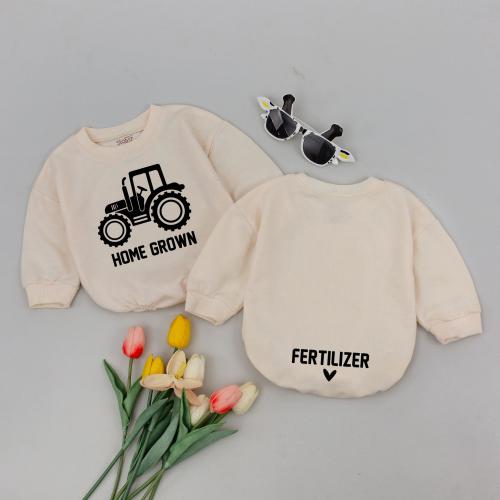 Home Grown Baby Romper, Fertilizer Baby Bodysuit, Funny Baby Gift, Baby Shower Gift, Farm Life Tractor Gift, Pregnancy Reveal, Country Baby