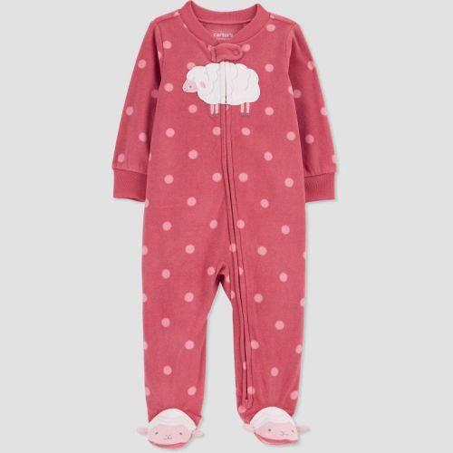Carter's Just One You® Baby Sheep Fleece Sleep N' Play - Pink 6m