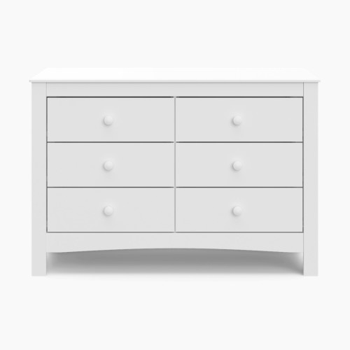 Graco Noah 6 Drawer Double Dresser - White