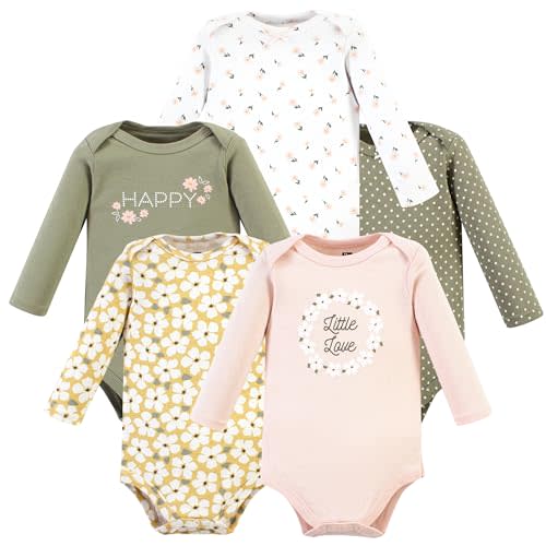 Hudson Baby unisex-baby Cotton Long-sleeve Bodysuits