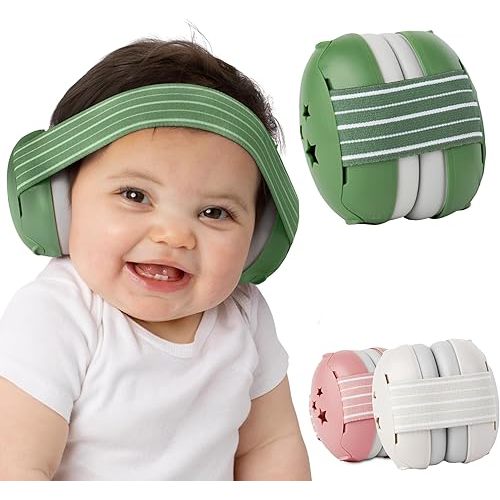 INDOORSY Baby Noise Cancelling Headphones - Baby Ear Muffs Noise Protection | Infant Ear Protection For Toddlers 0-36 Months