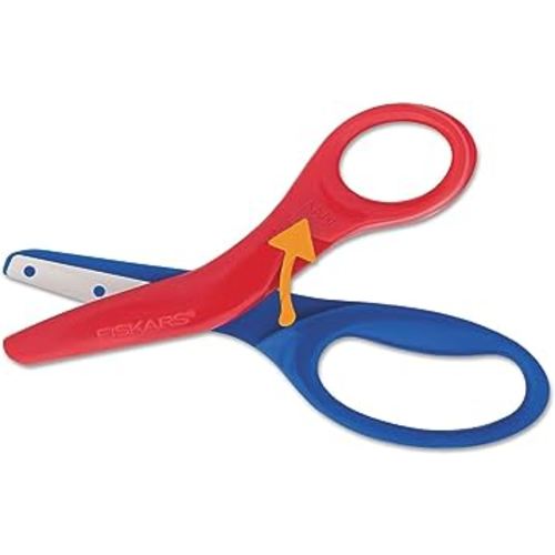 Fiskars Training Scissors for Kids 3+ with Easy Grip - Toddler Safety Scissors for School or Crafting - Back to School Supplies