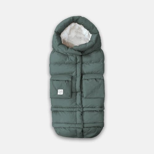 7AM Enfant Stroller Blanket 212 - Adjustable Baby Car Seat Zipped Blanket for Babies Winter, Unisex Multi Purpose Fleece Lined Warm Hooded Toddler Footmuff Water Repellent | (6M - 4T)