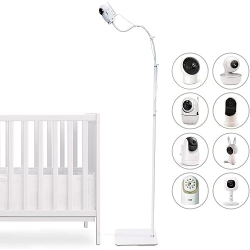 GOOZIE Baby Monitor Floor Stand Holder Compatible with Universal Camera Models Hellobaby HB6550/ HB65/ HB66/ HB248, Infant Optics DXR-8 Pro, Nanit Pro Flex Stand, Vtech VM901/ VM819/RM7764, Momcozy