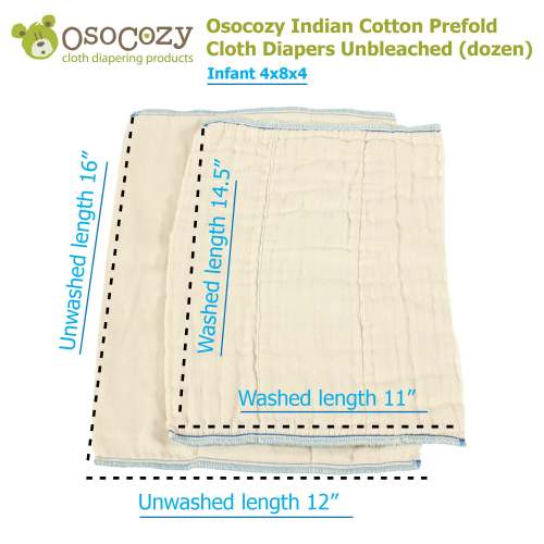 Soft & Absorbent OsoCozy Prefold Cloth Diapers - Buy Now! – ClothDiaper.Com