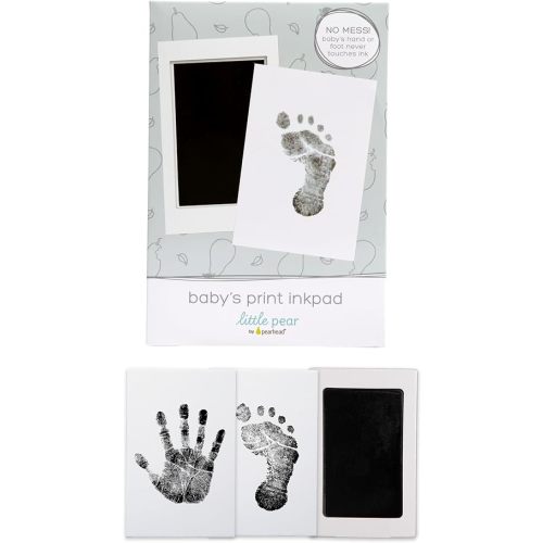 Clean-Touch Babyprint Ink Pad, No Touch Ink Pad for Baby, Handprint or Footprint Keepsake, Black Ink