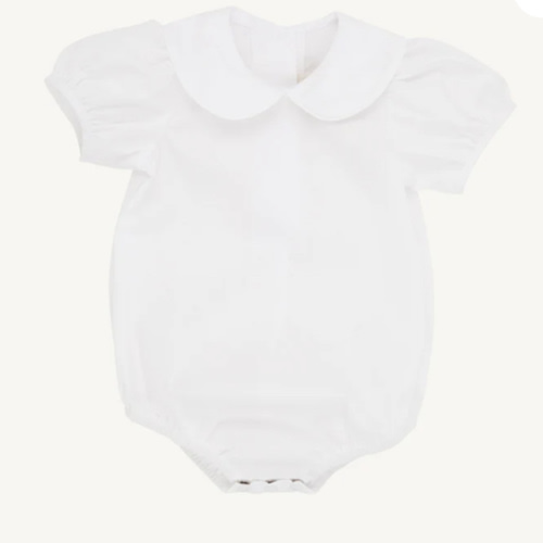 Maude's Peter Pan Collar Shirt & Onesie (Short Sleeve Woven) - Worth A