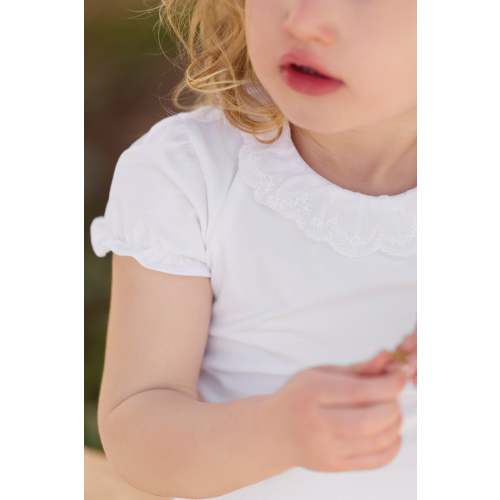 Body - White Collar English embroidery