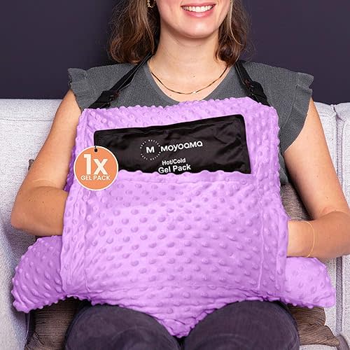 MOYOAMA 2 Pcs Hysterectomy Pillow Set - Incl 1 Gel Pack for Soothing Relief - Hysterectomy Recovery Must Haves After C Section,Post Surgery Pillow,Abdominal Surgery Recovery Pillow,Hysterectomy Gifts