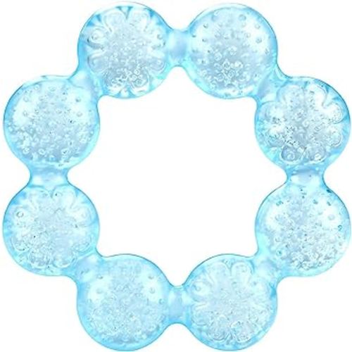Nuby Pur Ice Bite Soother Ring Teether, Blue