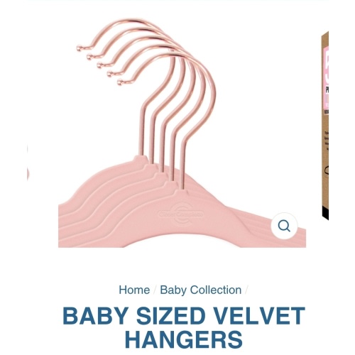 Baby Sized Velvet Hangers | Premium Hangers for Babies – ClosetComplete.com