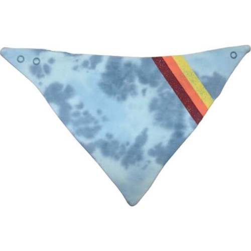 Denim Tie-Dye Bandana Bib, Blue