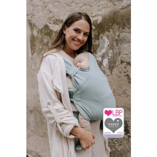 Boba Bliss Baby Wrap Carrier in Sea Mist