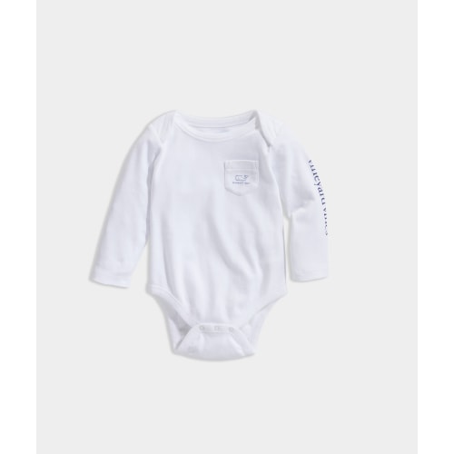Vineyard Vines Baby Long-Sleeve Vintage Whale Body Suit 6-12 M