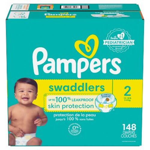 Pampers Swaddlers Diapers Pack - Size 2 - 148ct