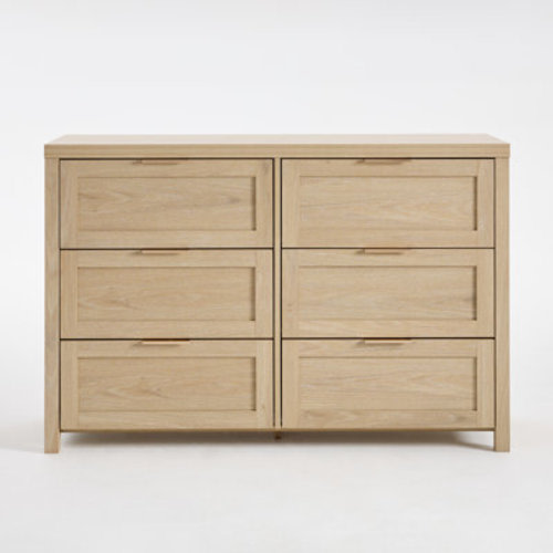 Gracie Oaks Allenside 6 - Drawer Dresser & Reviews | Wayfair - Light Oak