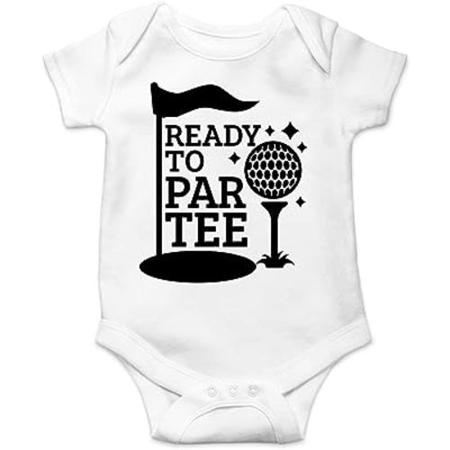 AW Fashions Ready to Par Tee - Golfer In Training - Cute One-Piece Infant Baby Bodysuit