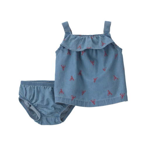 Carter's Child of Mine Patriotic Baby Girl Outfit Set, 2-Piece, Sizes 0/3-24 Months