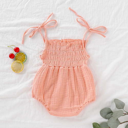 Rciityk Pink Baby Girls Rompers Newborn Toddler Girl Clothes Gift Set Infant Adjustable Straps Summer Bodysuit Tops Outfits (0-18Month) - Spring/Summer Savings Clearance